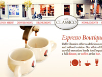 Caffe Classico Website Design